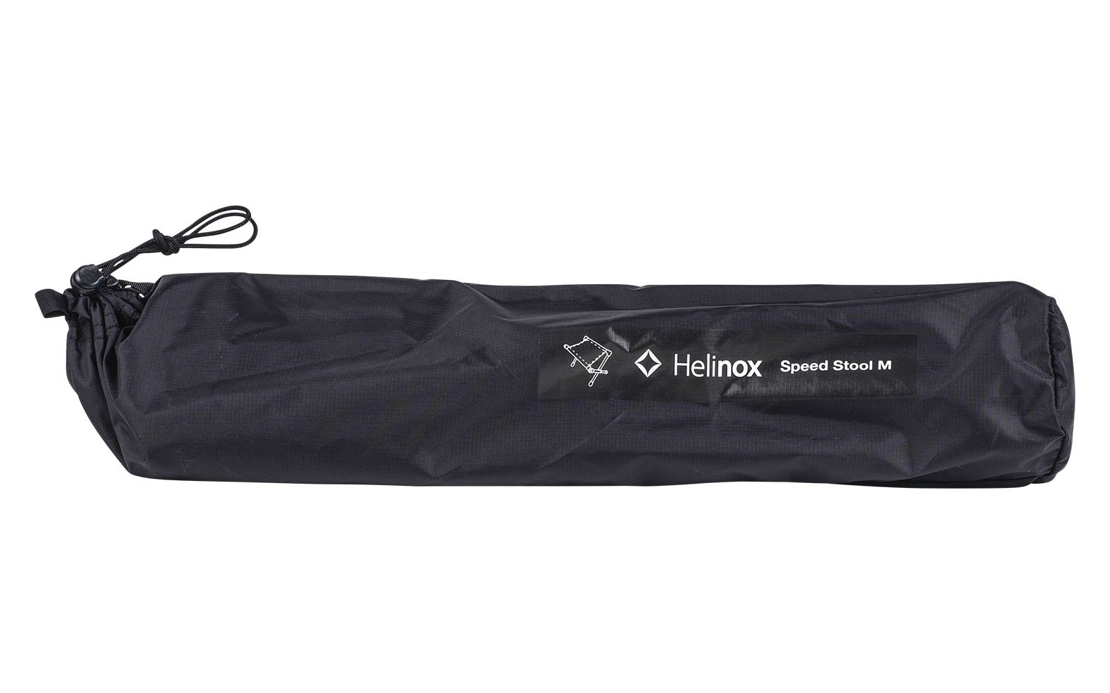 Schwarze Tragetasche mit Reißverschluss und Zugband, rechteckig und länglich