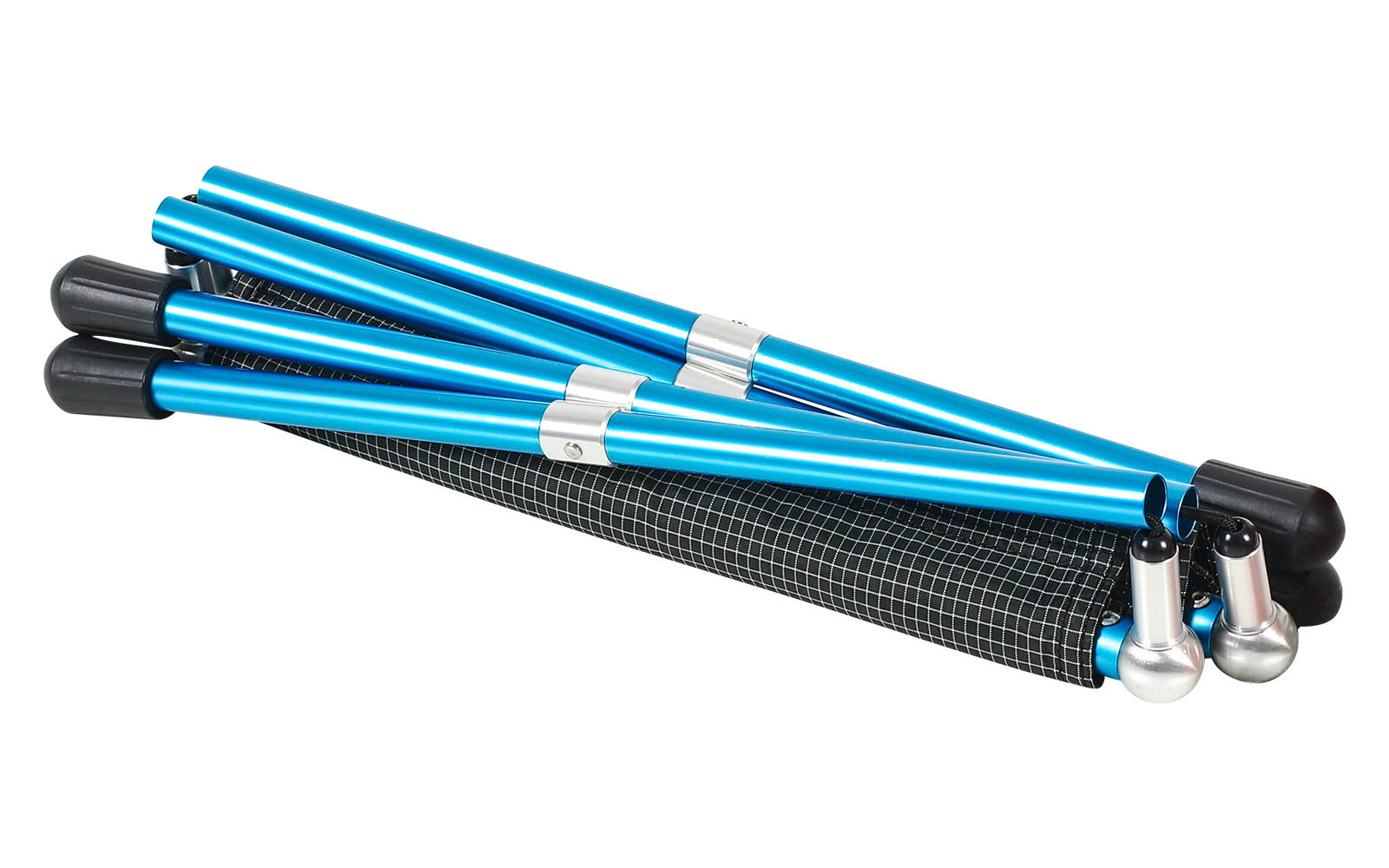 Ein blauer Kugelschreiber auf weißem Hintergrund