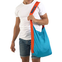 Ticket to the Moon Eco Bag Medium 15 Liter Aqua / Orange
