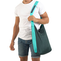 Ticket to the Moon Eco Bag Medium 15 Liter Dark Green / Turquoise