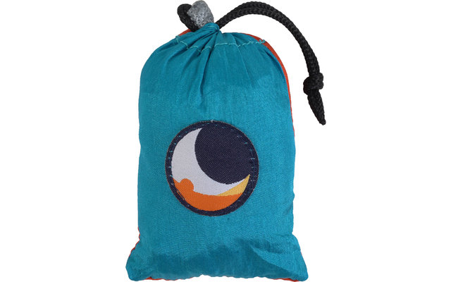 Ticket to the Moon Eco Bag Medium 15 litres Aqua / Orange