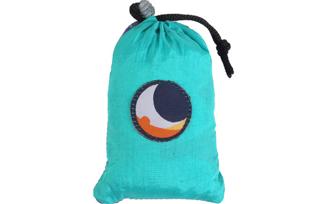 Ticket to the Moon Eco Bag Large Umhängetasche 30 Liter Turquoise / Purple