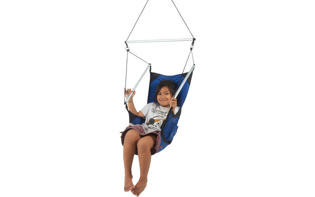 Sedia sospesa per bambini Ticket to the Moon Mini Moon Chair blu reale