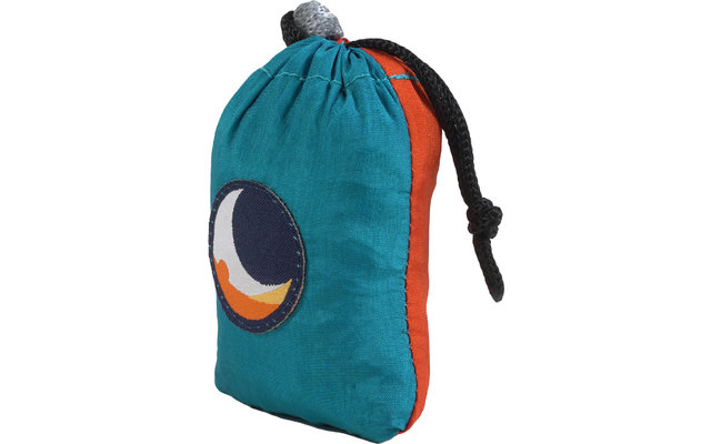 Ticket to the Moon Eco Bag Small Umhängetasche 10 Liter Aqua / Orange