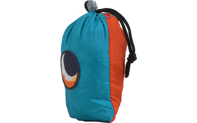 Ticket to the Moon Eco Bag Medium 15 Liter Aqua / Orange