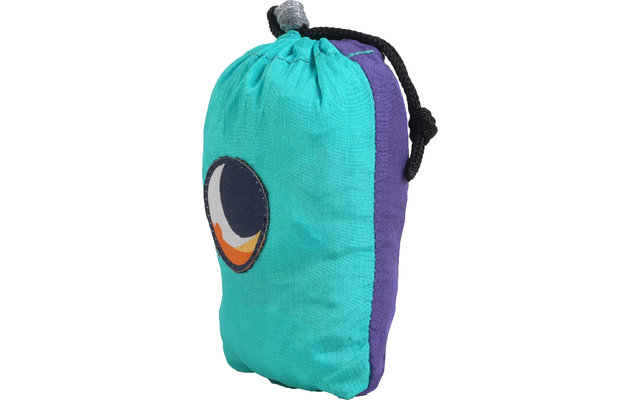 Ticket to the Moon Eco Bag Large Shoulder Bag 30 Liter Turquoise / Purple