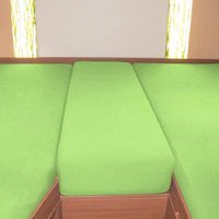 Ensemble de draps-housses pour lit arrière 3-pièces Apple Green