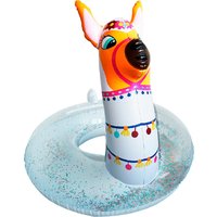 Meori Lama Konfetti Schwimmreifen glitzernd
