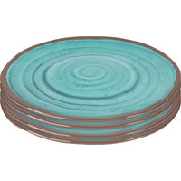 Bo-Camp Melamine Plate Set 4 pieces blue / brown
