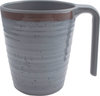 Bo-Camp Melamin Henkelbecher 400 ml Set 4 St&uuml;ck grau / braun