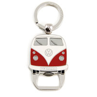 VW Collection T1 Bulli Schlüsselanhänger mit Flaschenöffner Rot