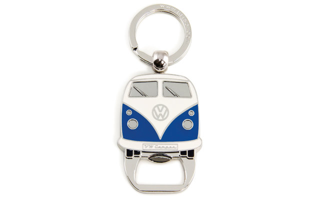 VW Collection T1 Bulli Schlüsselanhänger mit Flaschenöffner Blau
