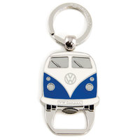 VW Collection T1 Bulli Schlüsselanhänger mit Flaschenöffner Blau