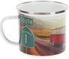 VW Collection T1 Bulli Emaille Tasse 500 ml Highway 1