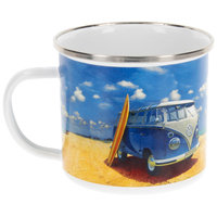VW Collection T1 Bulli Emaille Tasse 500 ml Beachlife