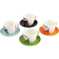Juego de 4 tazas de espresso 100 ml T1 Collection VW