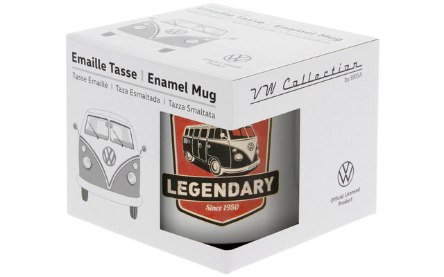 VW Collection T1 Bulli Emaille Tasse 500 ml Legendary