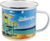 VW Collection T1 Bulli Emaille Tasse 500 ml Beachlife
