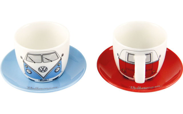 VW collectie T1 bulli espresso kopjes 100 ml - 2-delige set