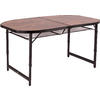 Bo-Camp Table pliante industrielle en bois 150 x 80 cm