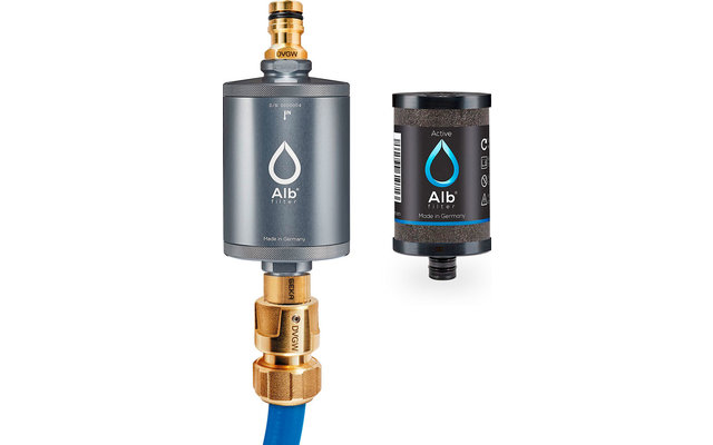 Filtro acqua potabile Alb Filter MOBIL Active con raccordo GEKA titanio