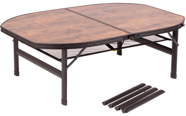 Bo-Camp Table pliante industrielle Melrose 120 x 80 cm