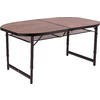 Bo-Camp Table pliante industrielle en bois 150 x 80 cm