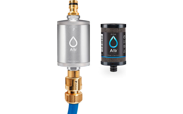 Alb Filter® MOBIL Active drinking water filter | With GEKA connection | Silver