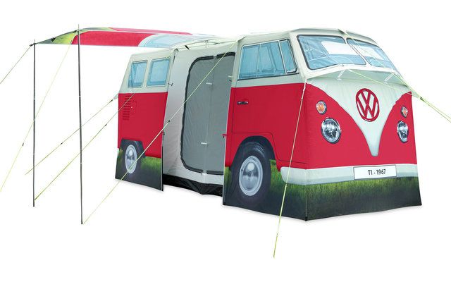 VW Collection T1 Bulli Tunnel Tent Red