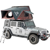 tienda de campa&ntilde;a de techo iKamper Skycamp 2.0 incl. carcasa r&iacute;gida de fibra de vidrio negro mate