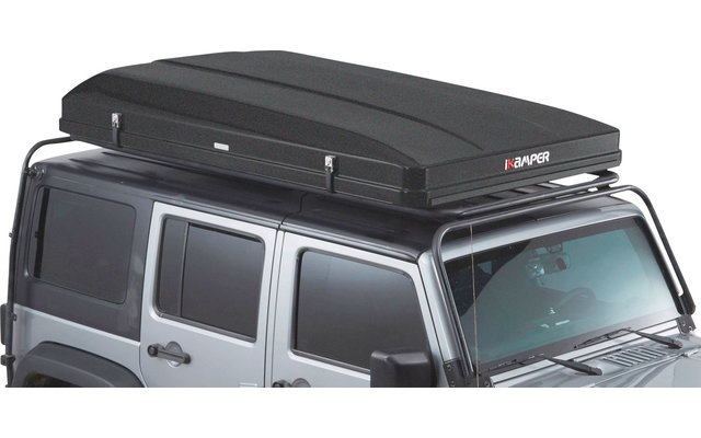 iKamper Skycamp 2.0 Tenda da tetto con guscio rigido in fibra di vetro nero opaco