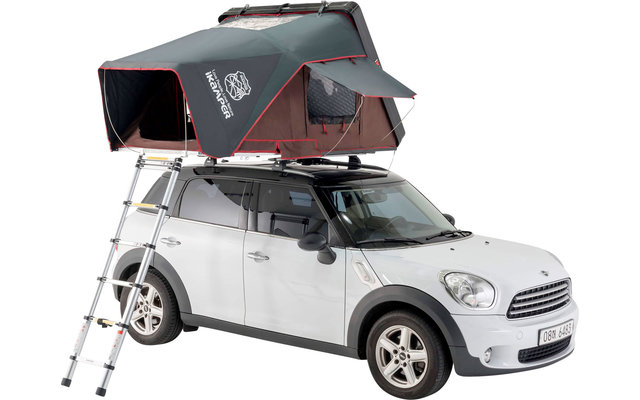 tenda a tetto iKamper Skycamp Mini Rocky Black con guscio rigido in fibra di vetro opaco