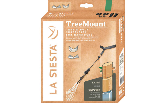 La Siesta TreeMount Zwart multifunctionele bevestiging voor hangmatten