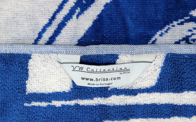 Toalla de playa VW Collection T1 Bulli 160 x 90 cm Azul / Blanco