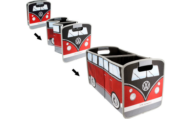 VW Collection T1 Bulli Folding Box Red / Black
