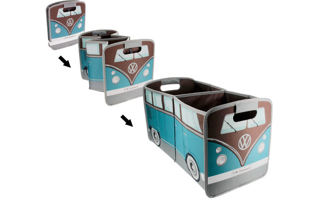 VW Collection T1 Bulli Folding Box Petrol / Blue