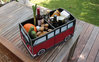 VW Collection T1 Bulli Faltbox Rot / Schwarz