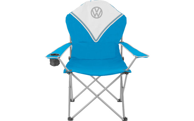 Chaise de camping VW Collection T1 Bulli Deluxe bleu