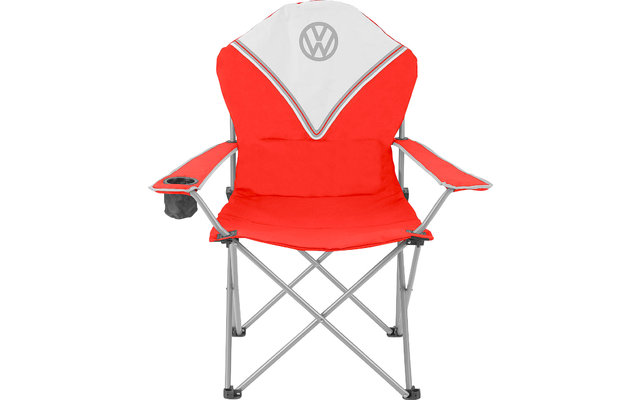 Silla de camping VW Collection T1 Bulli Deluxe roja
