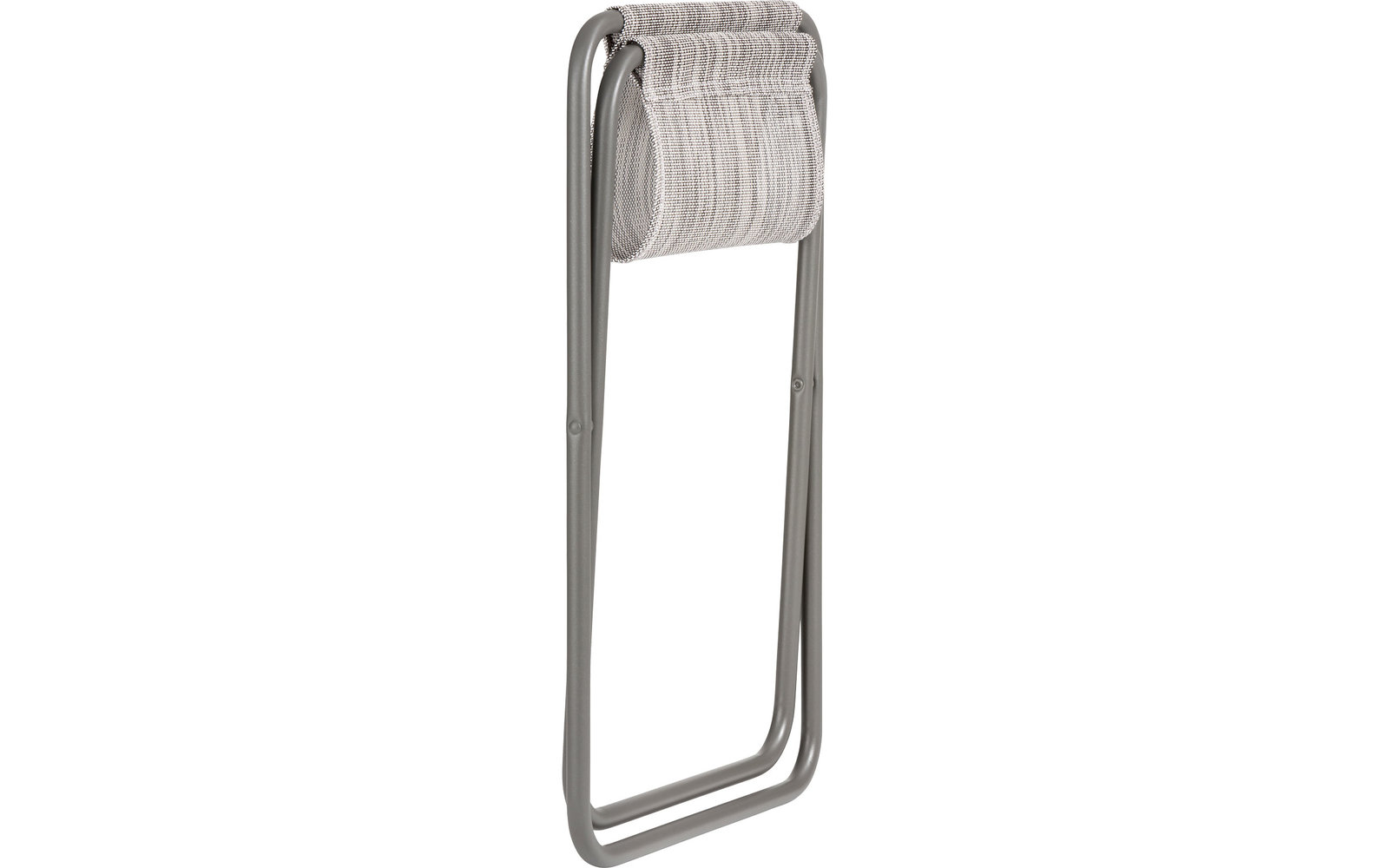 Metallhandtuchhalter mit aufgerolltem Handtuch