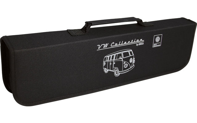 Couverts à barbecue VW Collection T1 en bambou / acier inoxydable, sac de transport inclus