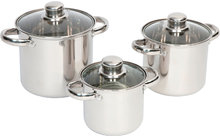 Bo-Camp Royal Plus Stainless Steel Cooking Pot Set 3 pcs.