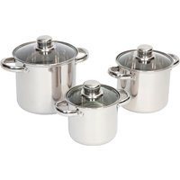 Bo-Camp Royal Plus Edelstahl Kochtopf Set 3-tlg.