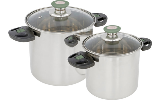 Set de casseroles Bo-Camp Elegance Compact en acier inoxydable 2 pcs.