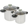 Bo-Camp Elegance Compact Stainless Steel Cooking Pot Set 2 pcs.