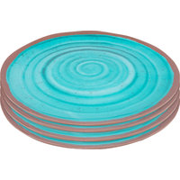Bo-Camp Melamin Essteller 4er-Set blau / braun