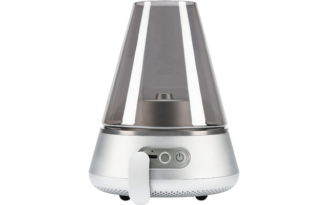 Kooduu Nordic Light Pro Öllampe inkl. Bluetooth Lautsprecher Silber