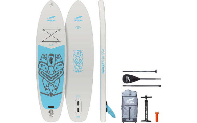 Indiana 11'6 Family Pack Stand Up Paddling Board incl. Paddle and Air Pump Grey