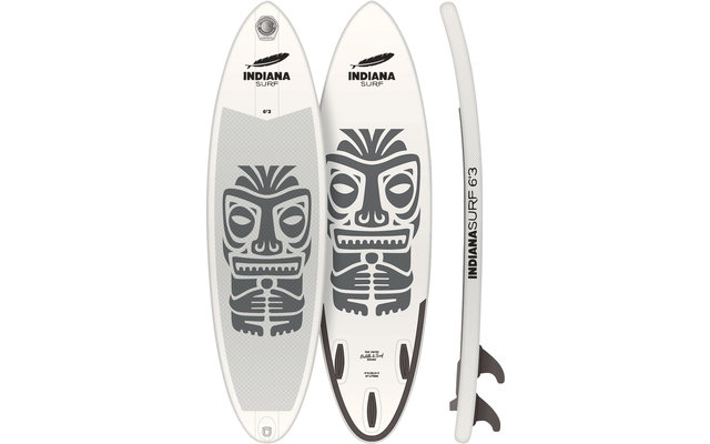 Indiana 6'3 Surf Inflatable aufblasbares Surfboard inkl. Luftpumpe