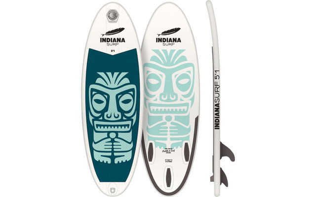 Indiana 5'1 Surf Inflatable aufblasbares Surfboard inkl. Luftpumpe